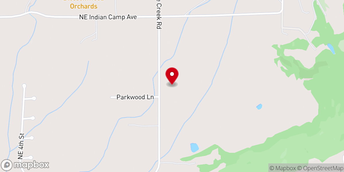 Map showing location of New Hope Evangelical Free Church