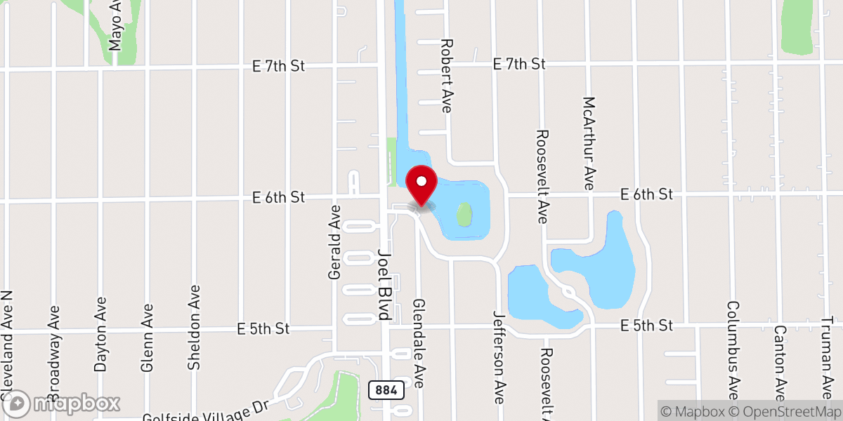 Map showing location of Word of Life Open Bible Church - Food Pantry