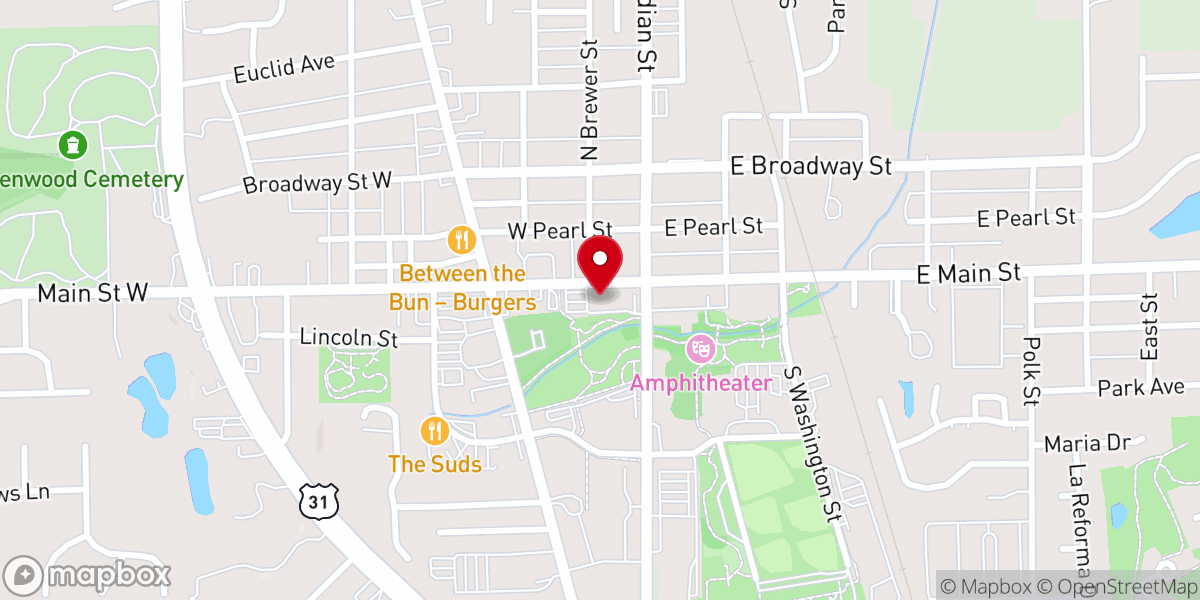 Map showing location of Bethel Chin Baptist Church
