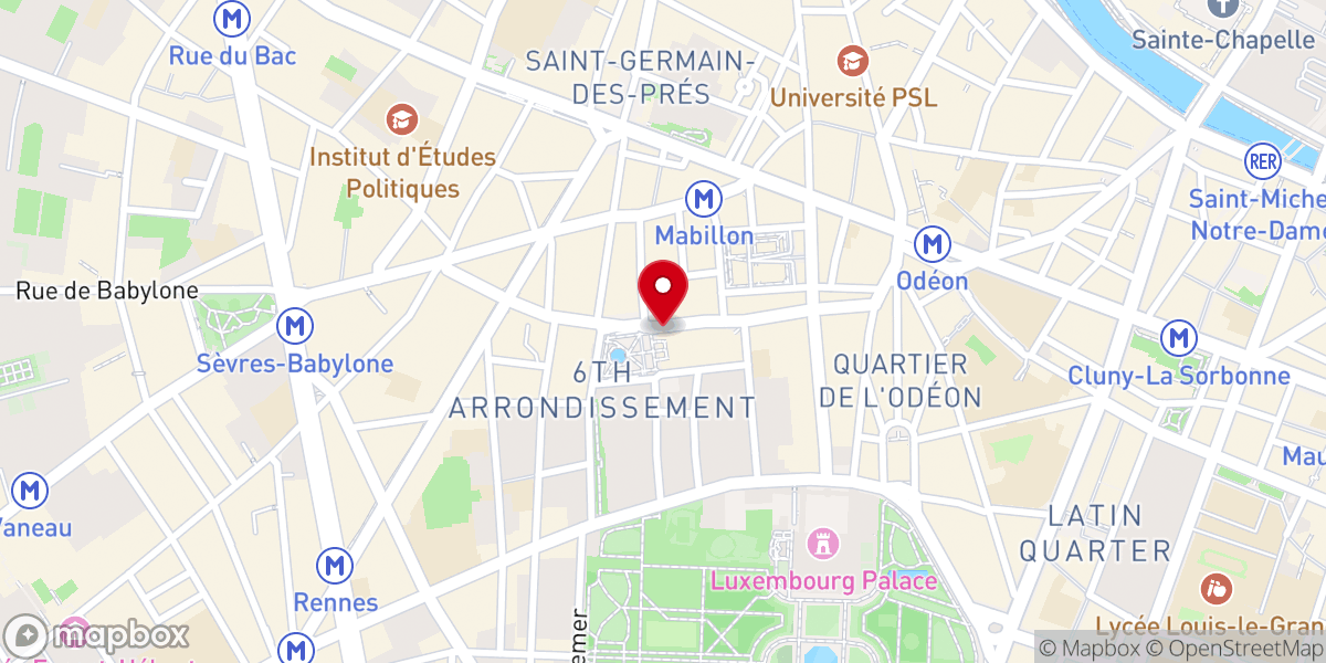 Map showing location of Paroisse Orthodoxe Roumaine Sainte-Parascève-et-Sainte-Geneviève