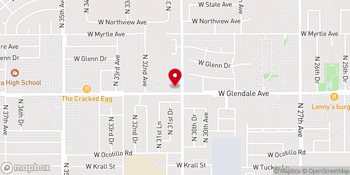 Map showing location of Trinity United Methodist Church