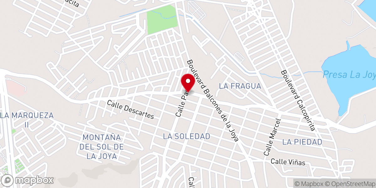 Map showing location of Iglesia cristiana la misión de Jesús el camino