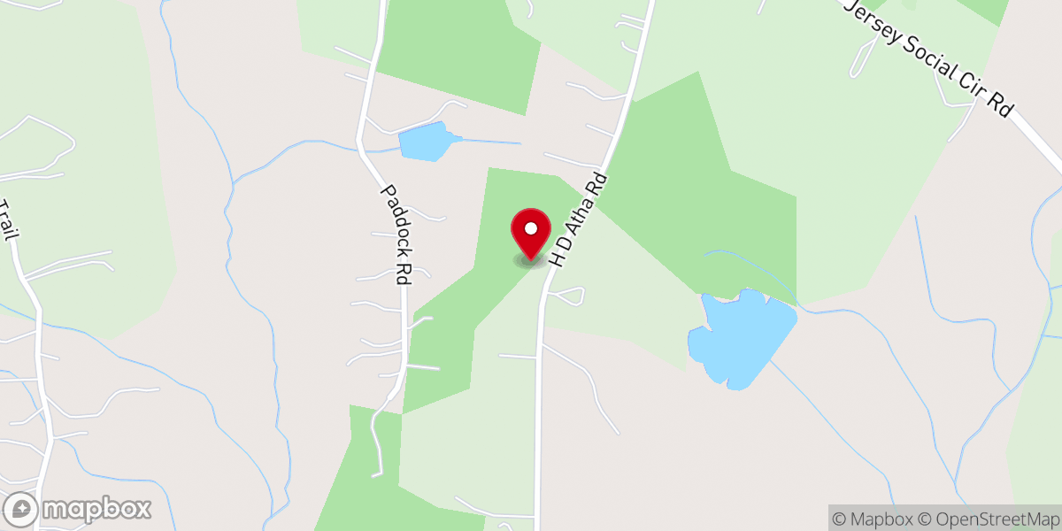Map showing location of Dallys Chapel Baptist Church