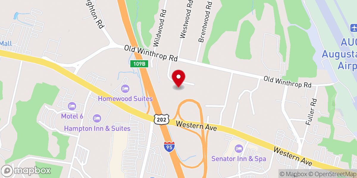 Map showing location of Church of the Nazarene