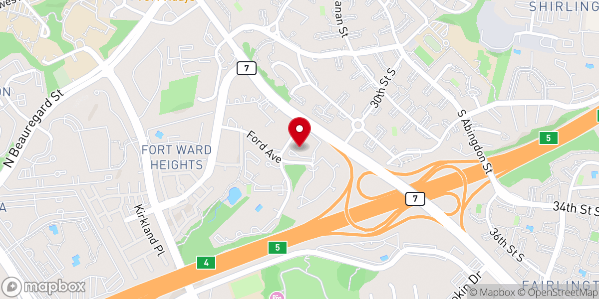 Map showing location of Living Hope DC