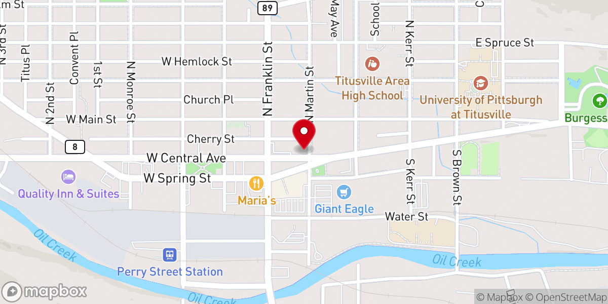 Map showing location of Lifesprings worship center