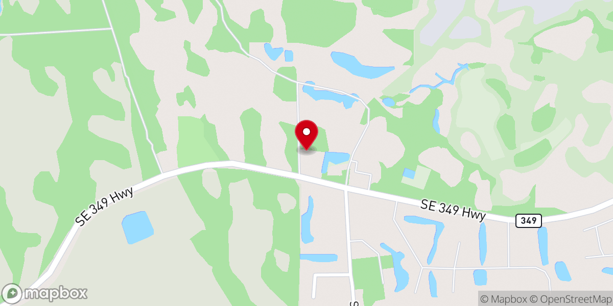Map showing location of Suwannee Fellowship Church