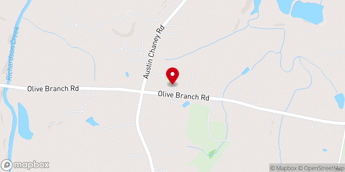 Map showing location of Midway Baptist Church
