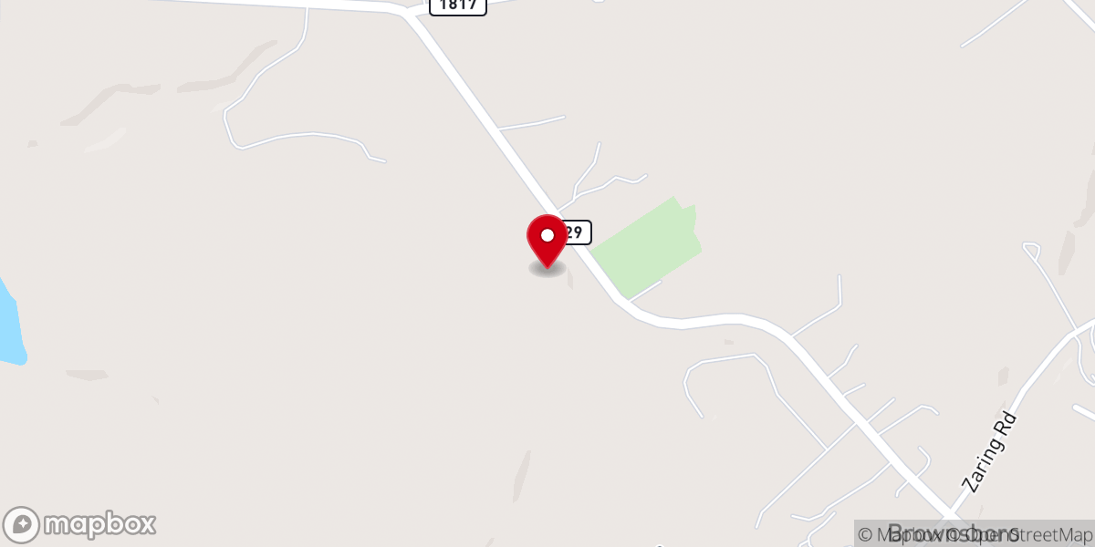 Map showing location of Harrods Creek Baptist Church