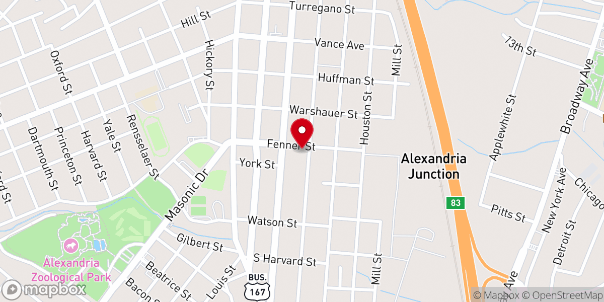 Map showing location of Greater Live Oak Missionary Baptist Church