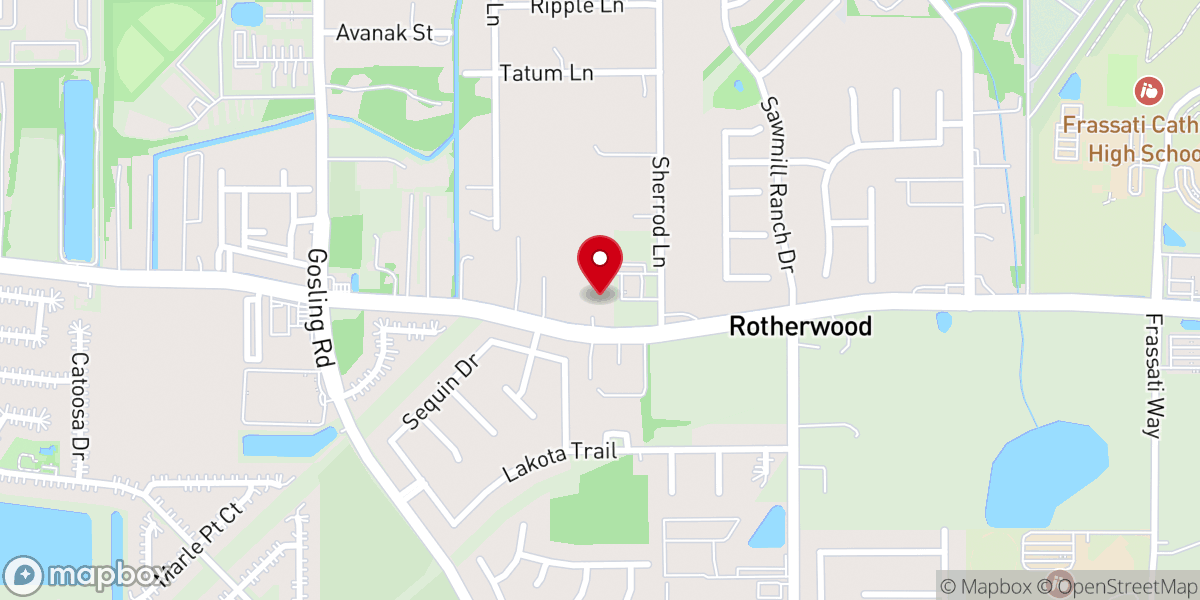 Map showing location of Oak Tree Manor