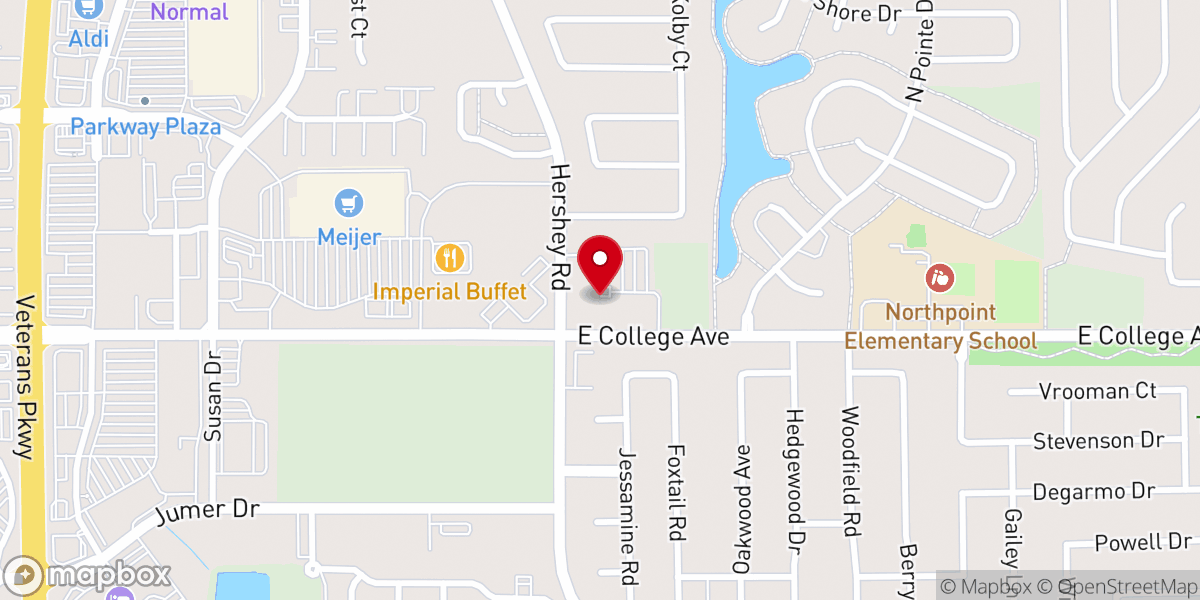 Map showing location of First Baptist Church