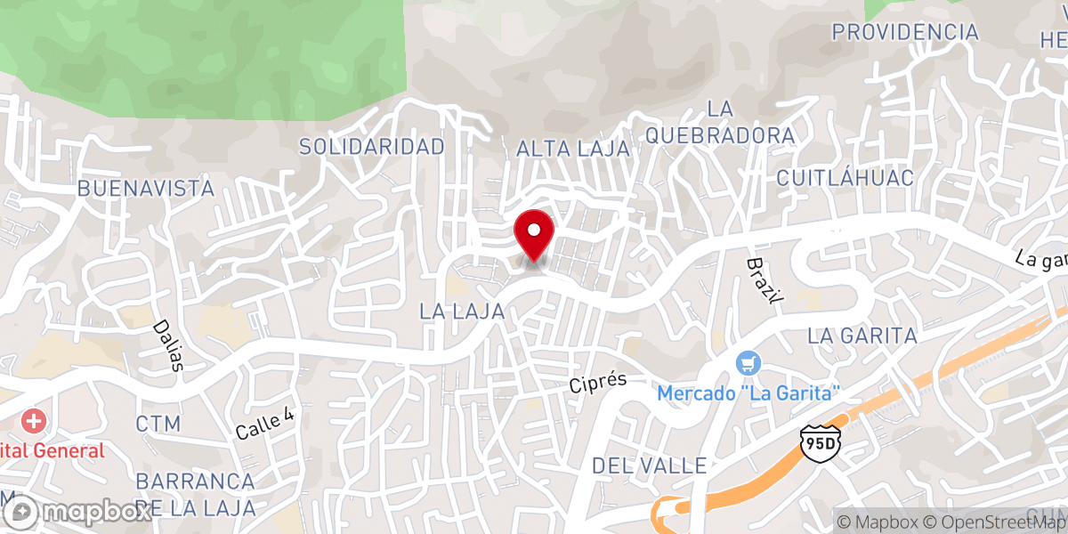 Map showing location of Parroquia San Nicolás de Bari
