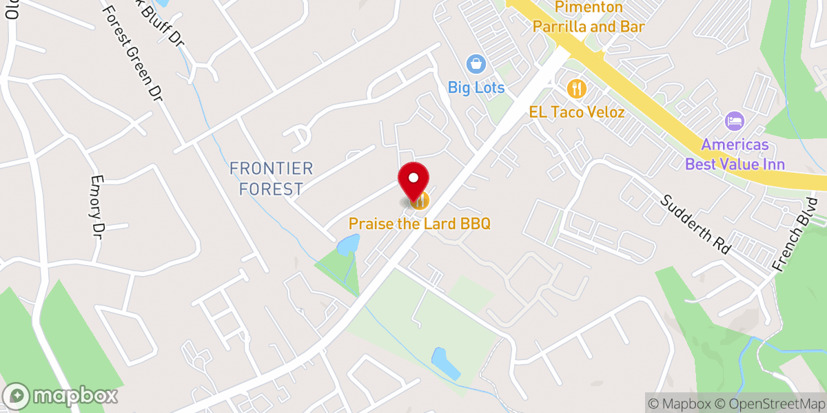 Map showing location of Peaceland Church of Atlanta (피스랜드 교회)