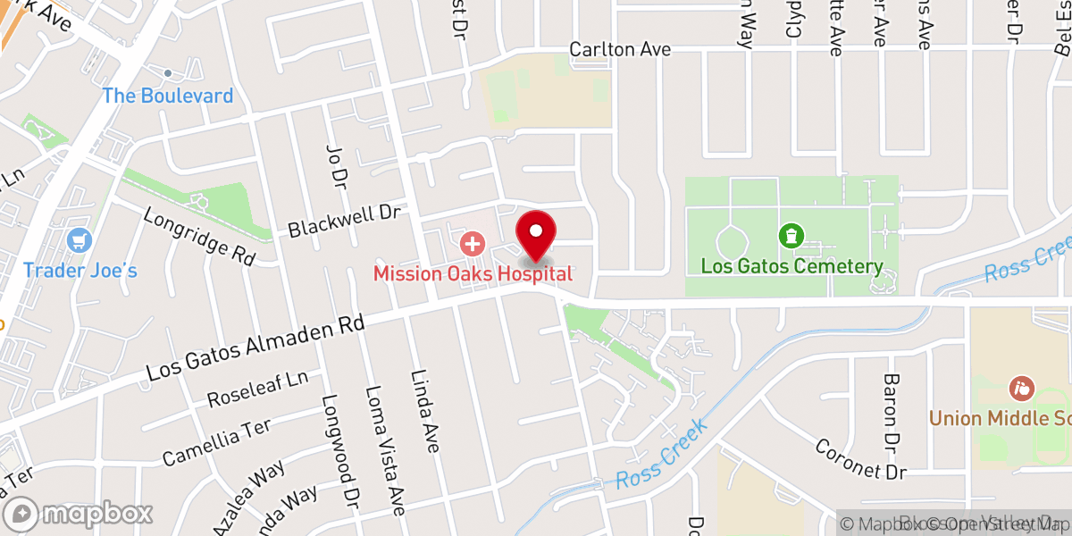 Map showing location of Holy Cross Lutheran Church