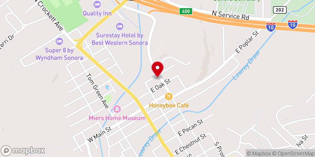 Map showing location of First United Methodist Church Prsng