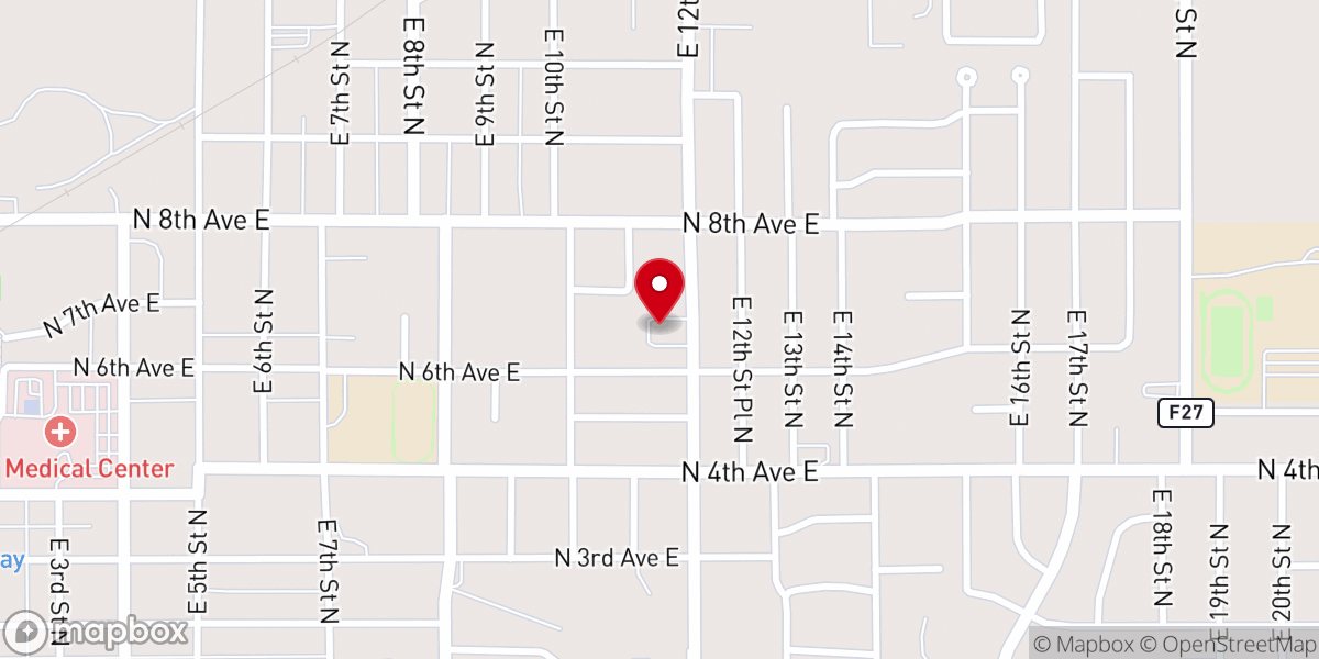 Map showing location of Newton Baptist Temple