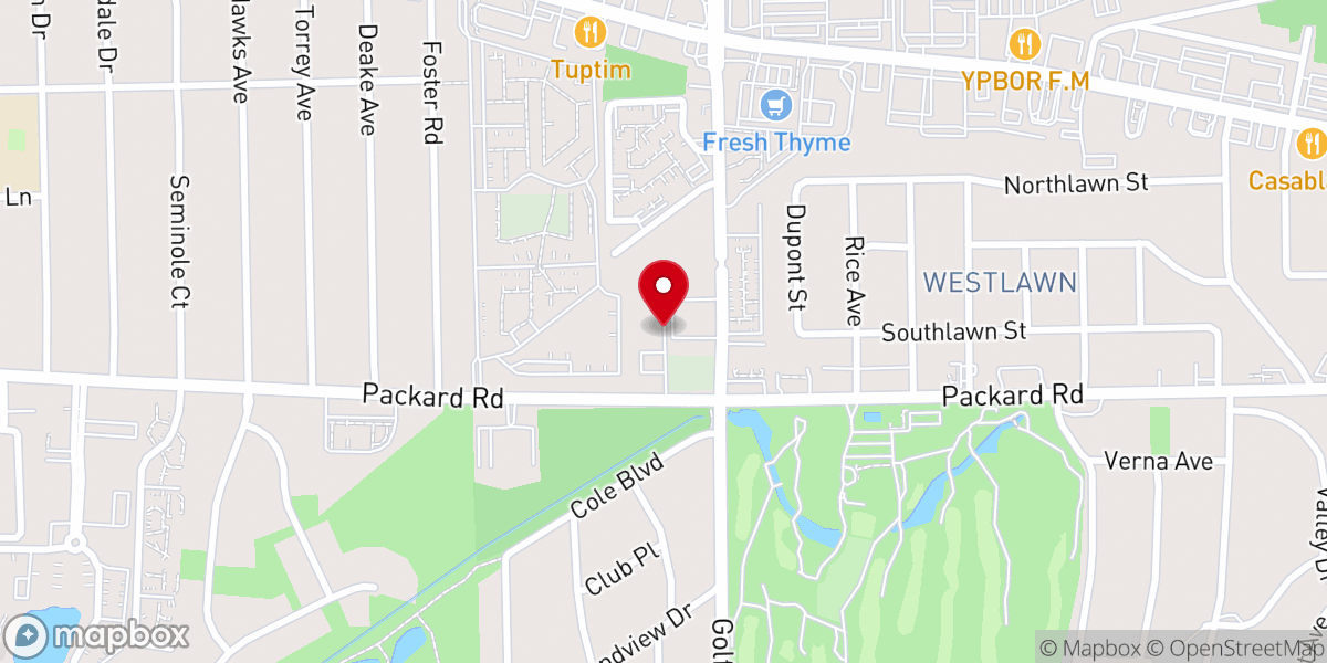 Map showing location of Catholic Charities Washtenaw County