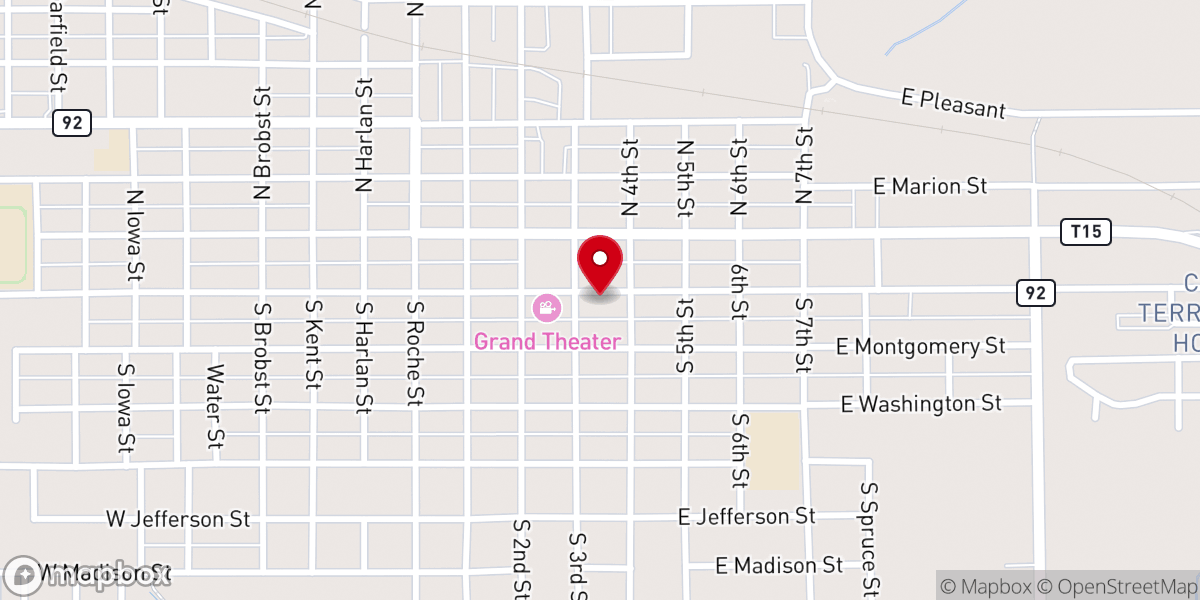 Map showing location of Almost Free Shop