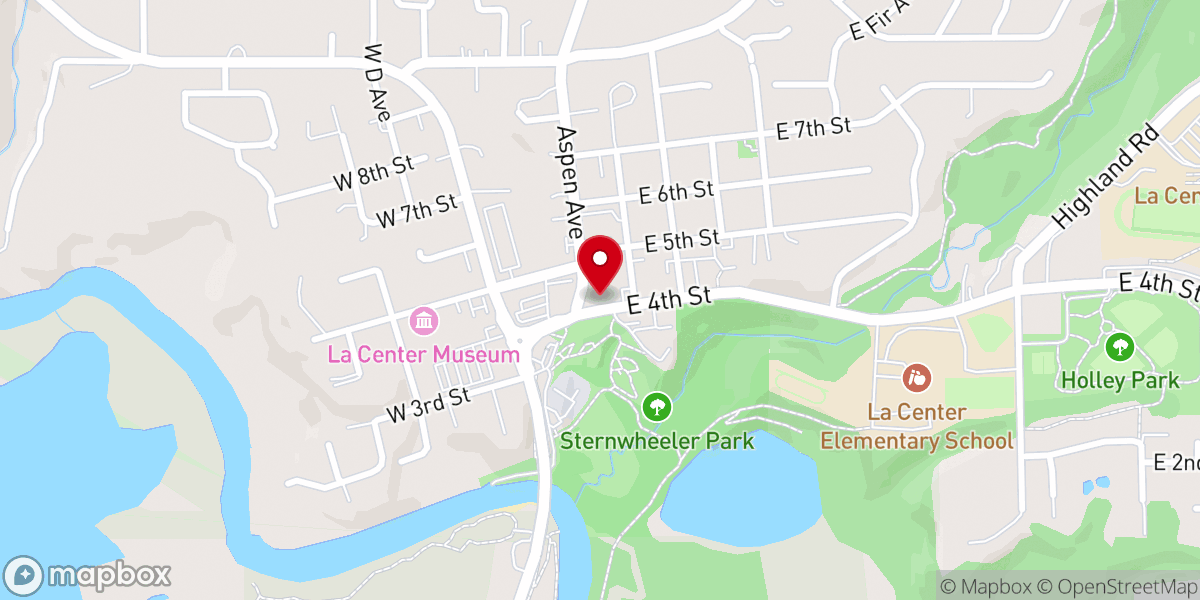 Map showing location of Girl scouts chirch lacenter