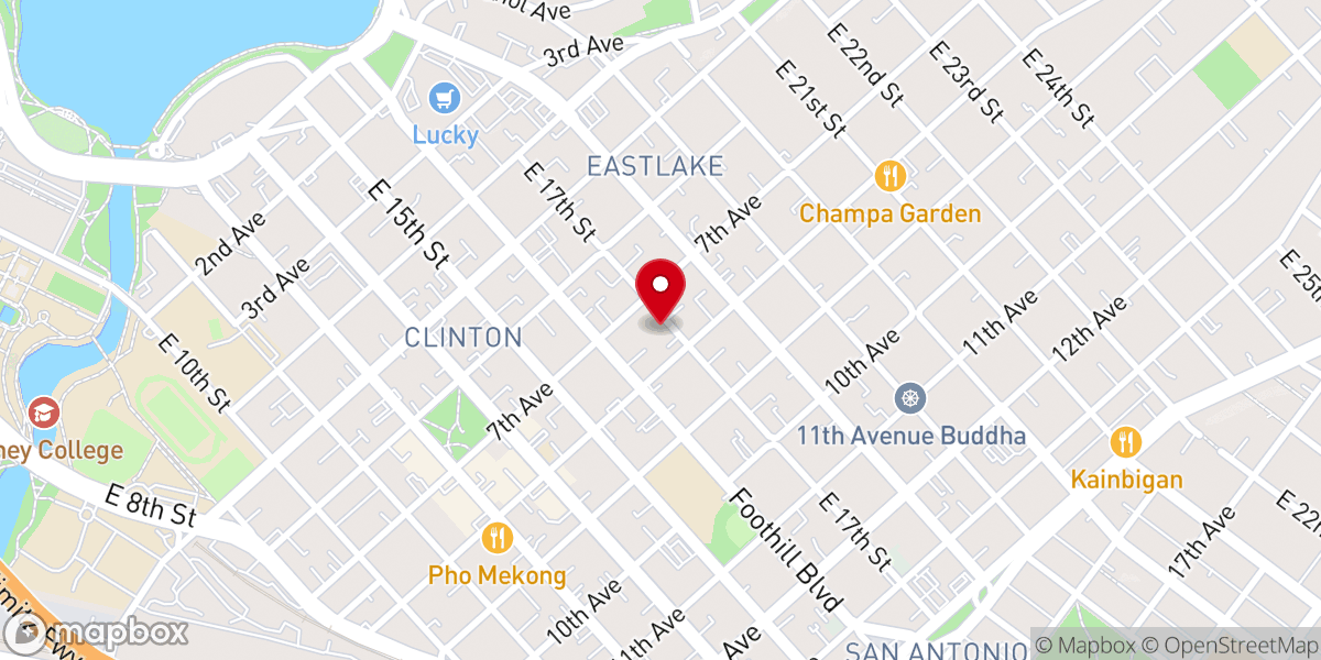 Map showing location of Wesley Center First Methodist Episcopal Church