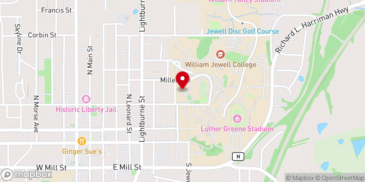 Map showing location of Resurrection Liberty (Chapel)