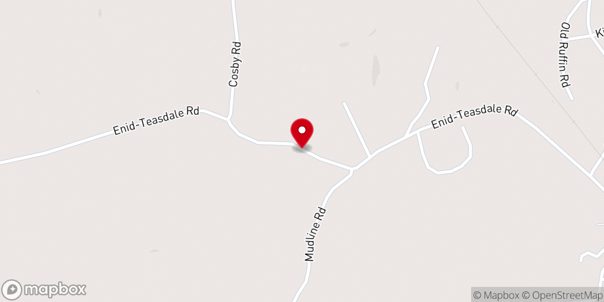 Map showing location of Enid Church of Christ