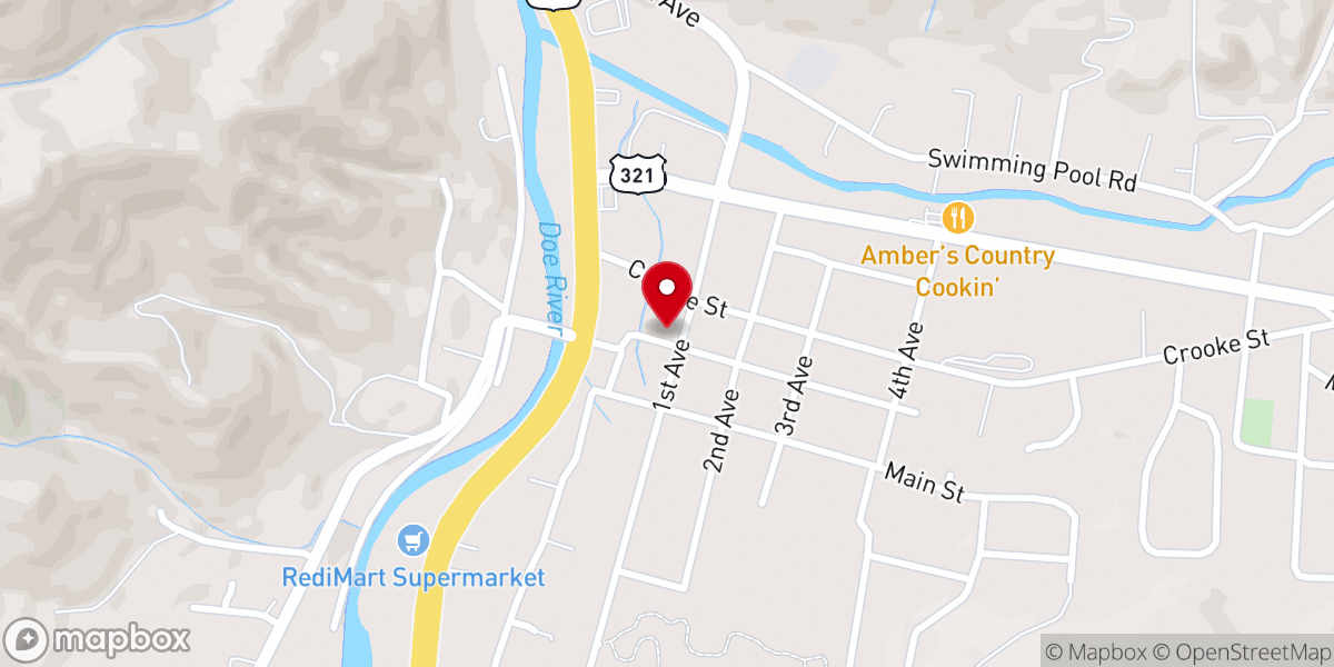 Map showing location of Deliverance Church of God