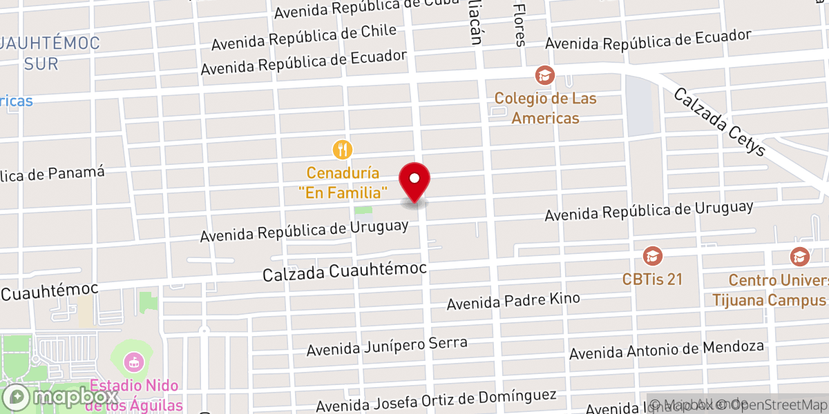 Map showing location of Templo Aposento Alto CLADIC