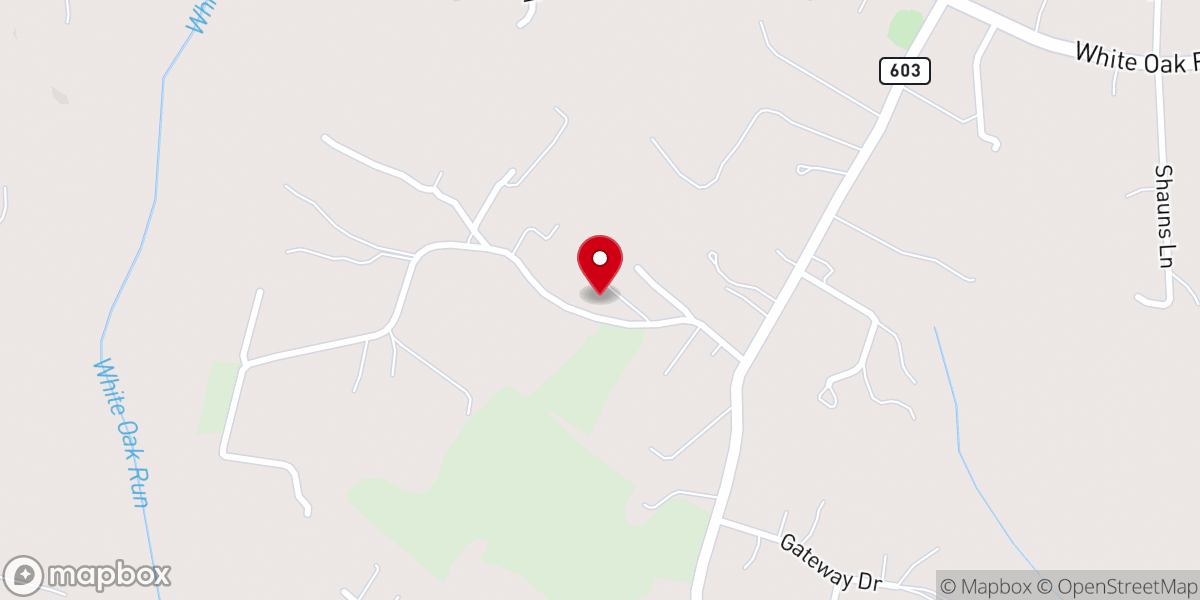 Map showing location of Community Baptist Church
