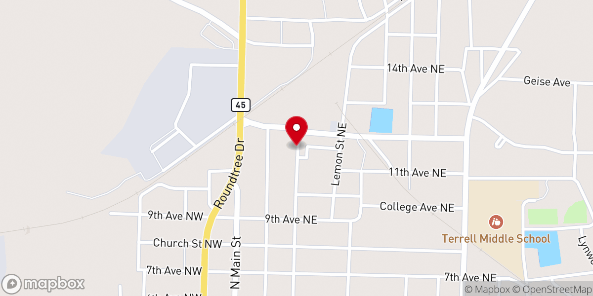 Map showing location of Raines Baptist Church- "Building The Family From The Inside Out" One Heart At A Time...