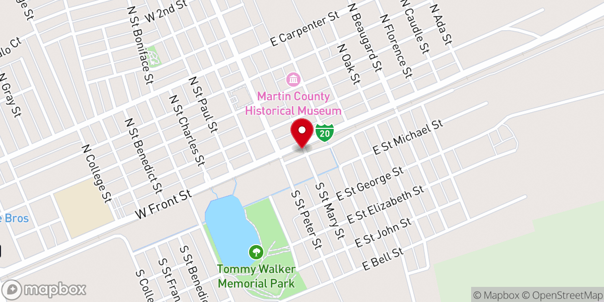 Map showing location of Stanton