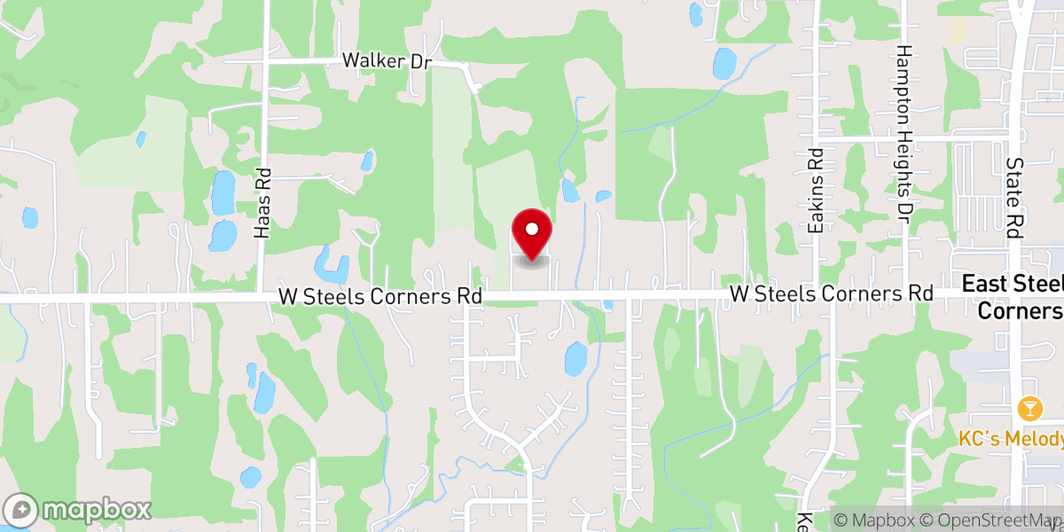 Map showing location of Northampton Bible Church