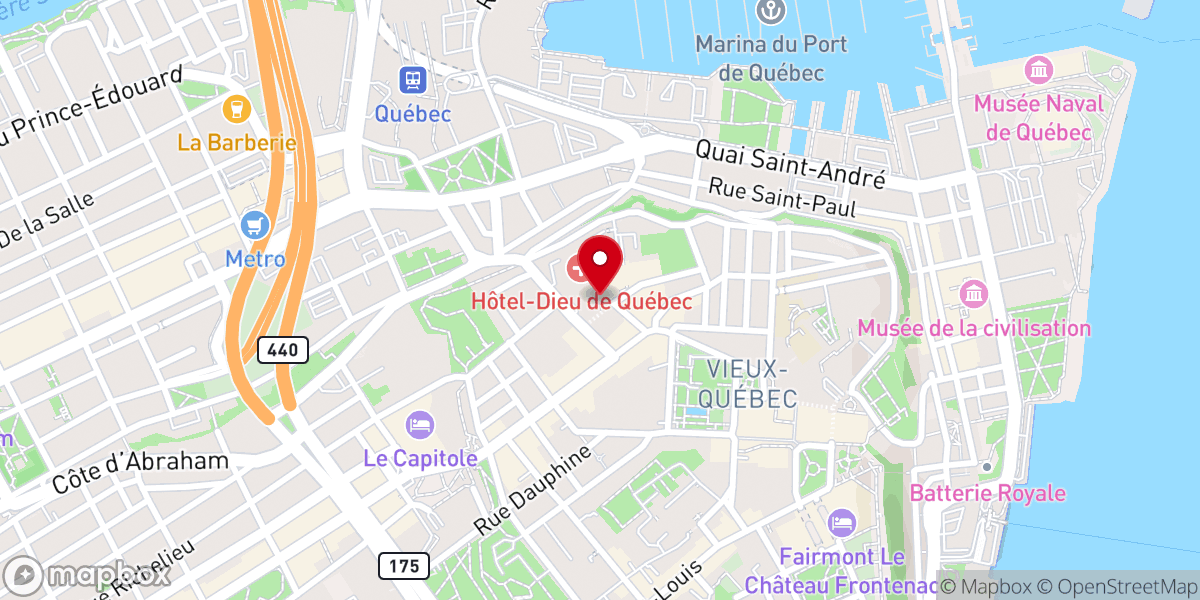 Map showing location of Centre Catherine-de-Saint-Augustin