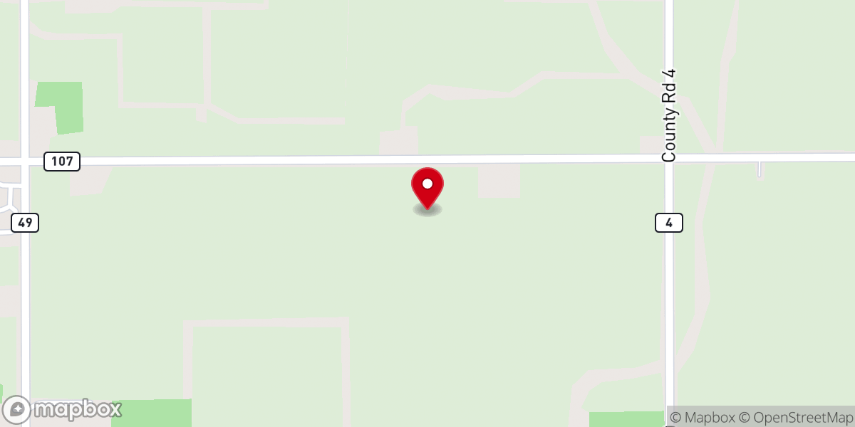 Map showing location of Bethlehem Christian Union of Williams County
