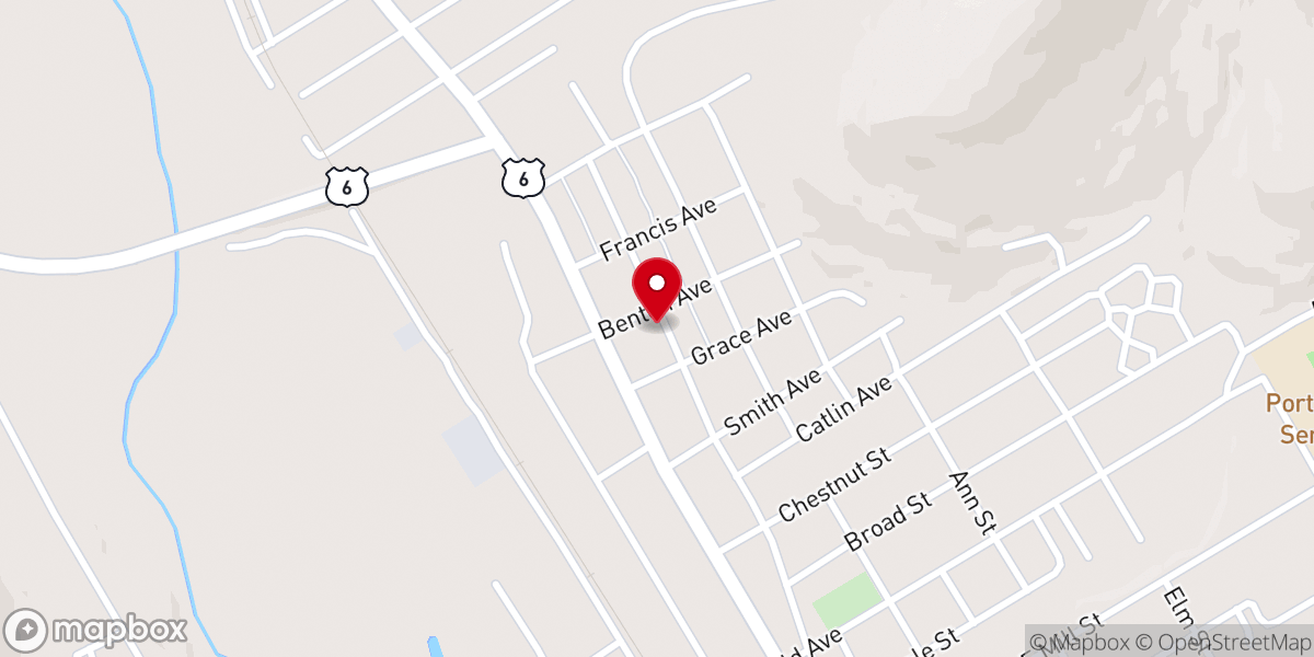 Map showing location of Evangelical Covenant Church