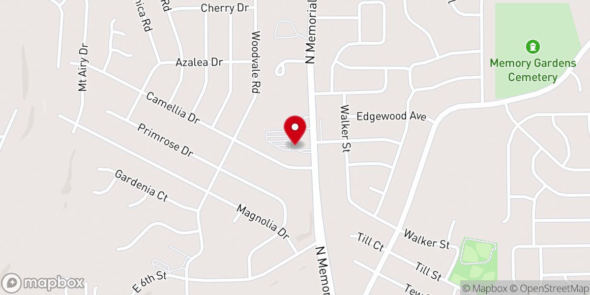 Map showing location of St Joseph Catholic Church