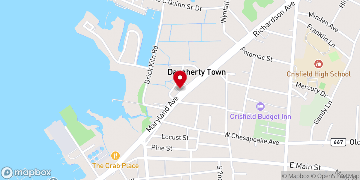 Map showing location of Church of God