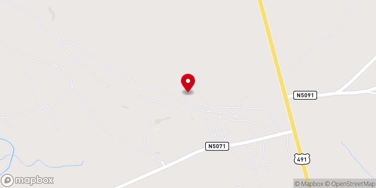 Map showing location of Shiprock Pentecostal Church
