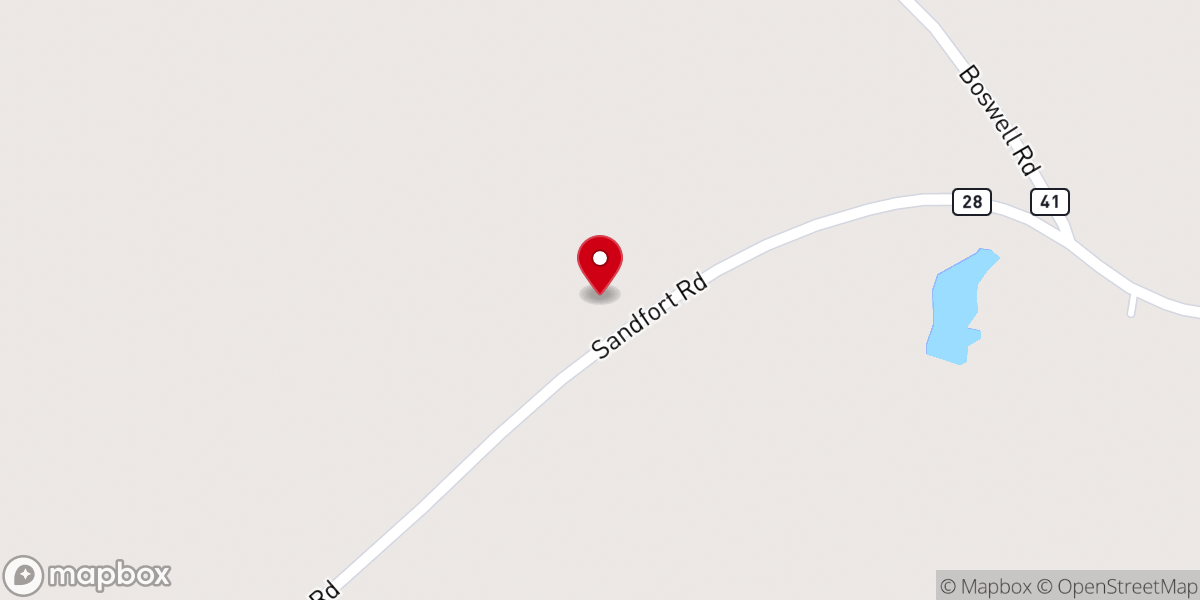 Map showing location of Pleasant Hill Church