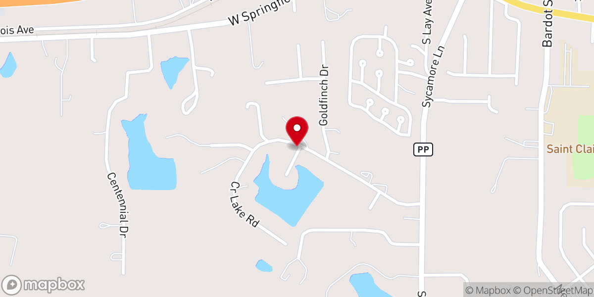 Map showing location of Center Calvary Worship