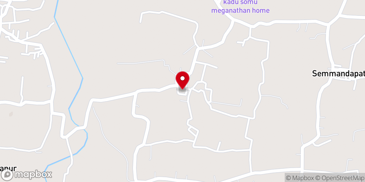 Map showing location of St. Mary Magdalene Church - Mathiyampatti