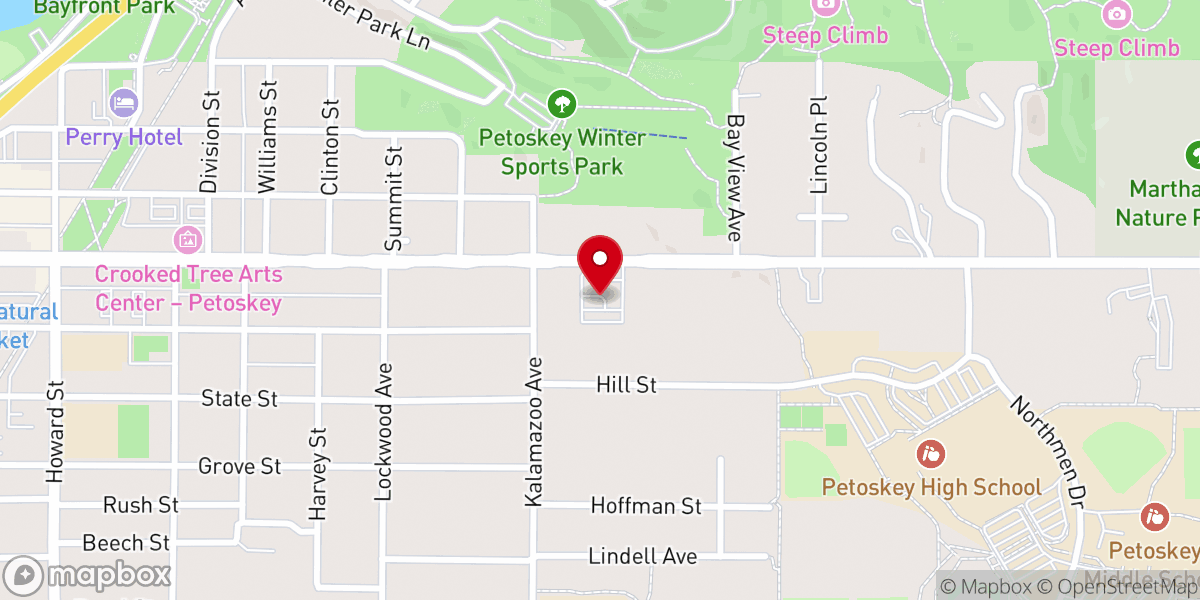 Map showing location of Emmanuel Episcopal Church