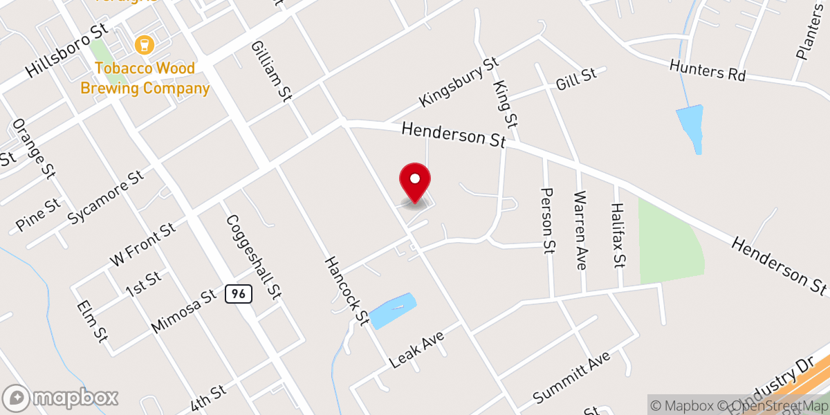 Map showing location of Greater New Hope Missionary Baptist Church