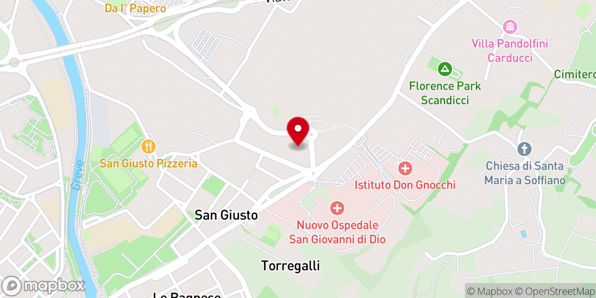 Map showing location of Chiesa Evangelica Assemblea di Dio Arca Missionaria a Scandicci