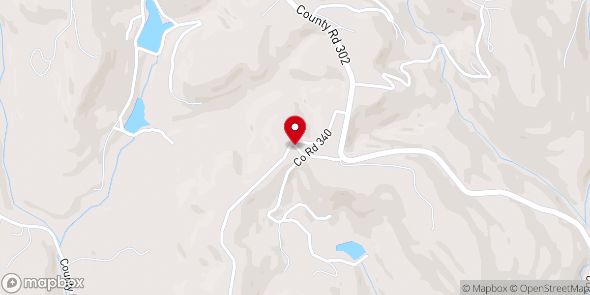 Map showing location of The Bluffs Venue