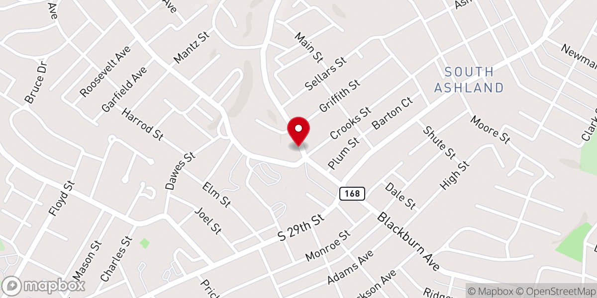Map showing location of Oakview Independent Church