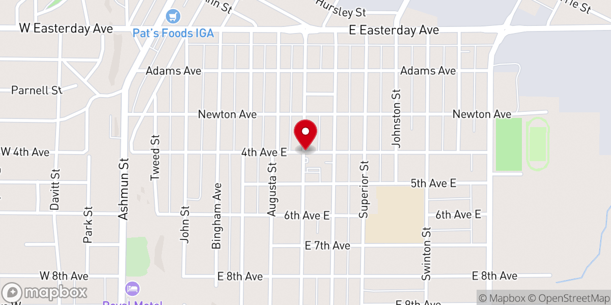 Map showing location of Saint Joseph Roman Catholic Church, Sault Sainte Marie