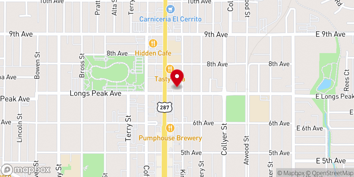Map showing location of Vista Seventh-day Adventists Fellowship