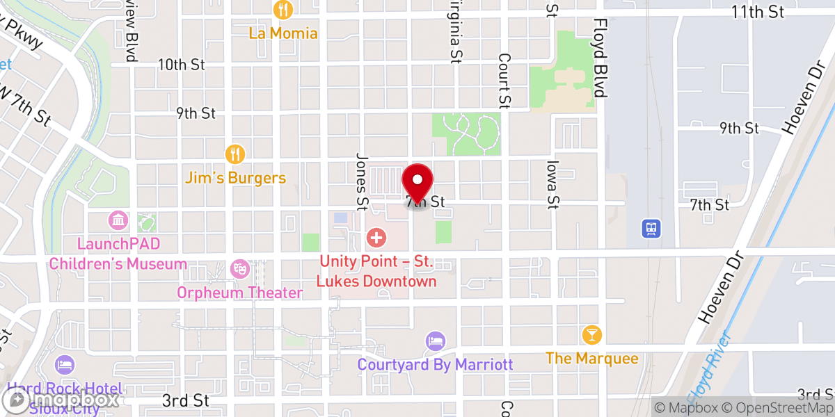 Map showing location of St Paul's Lutheran Church & School